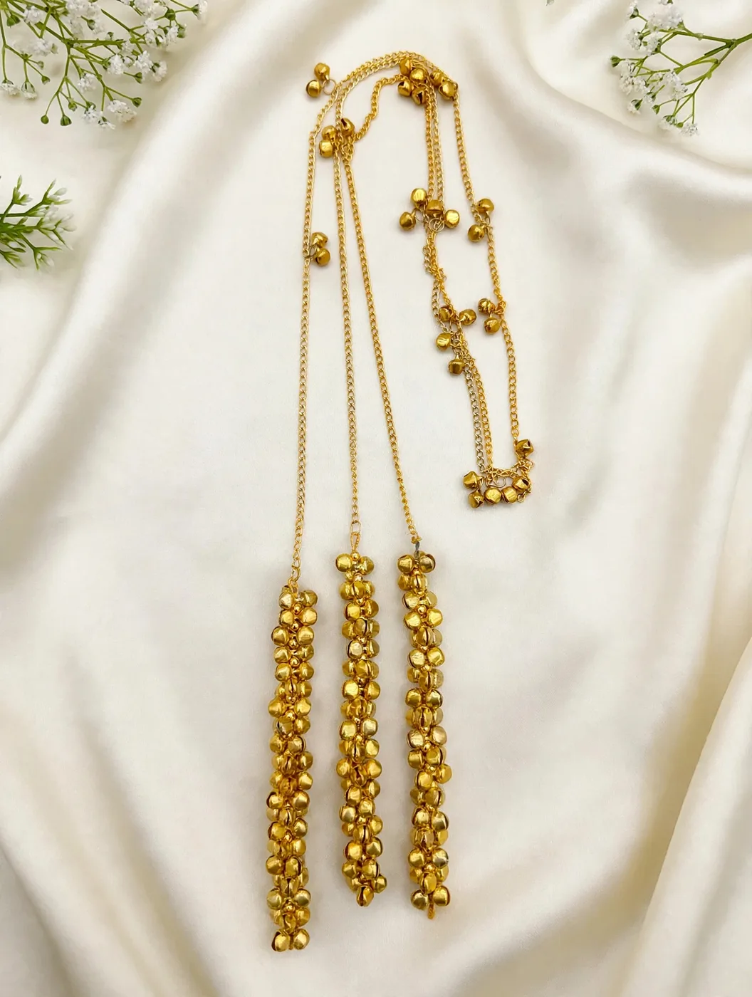 Gold Chain Ghungroo Parandi