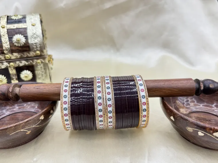 Festive maroon bridal chooda set — Karwa Chauth special picks at Patiala Fashion Calgary